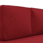 vidaXL Chaiselongue mit Kissen und Nackenrolle Weinrot Samt vidaXL Chaiselongue mit Kissen und Nackenrolle Weinrot Samt