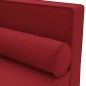 vidaXL Chaiselongue mit Kissen und Nackenrolle Weinrot Samt vidaXL Chaiselongue mit Kissen und Nackenrolle Weinrot Samt