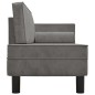 vidaXL Chaiselongue mit Kissen und Nackenrolle Hellgrau Samt vidaXL Chaiselongue mit Kissen und Nackenrolle Hellgrau Samt
