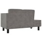 vidaXL Chaiselongue mit Kissen und Nackenrolle Hellgrau Samt vidaXL Chaiselongue mit Kissen und Nackenrolle Hellgrau Samt