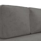 vidaXL Chaiselongue mit Kissen und Nackenrolle Hellgrau Samt vidaXL Chaiselongue mit Kissen und Nackenrolle Hellgrau Samt