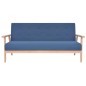 vidaXL Sofagarnitur 3-tlg. Stoff Blau vidaXL Sofagarnitur 3-tlg. Stoff Blau