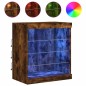 vidaXL Sideboard mit LED-Leuchten Räuchereiche 60,5x37x67 cm vidaXL Sideboard mit LED-Leuchten Räuchereiche 60,5x37x67 cm