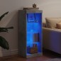 vidaXL Sideboard mit LED-Leuchten Betongrau 41x37x100 cm vidaXL Sideboard mit LED-Leuchten Betongrau 41x37x100 cm
