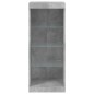 vidaXL Sideboard mit LED-Leuchten Betongrau 41x37x100 cm vidaXL Sideboard mit LED-Leuchten Betongrau 41x37x100 cm