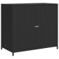 vidaXL Gartenschrank Schwarz 83x45x76 cm Poly Rattan vidaXL Gartenschrank Schwarz 83x45x76 cm Poly Rattan