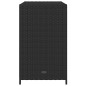 vidaXL Gartenschrank Schwarz 83x45x76 cm Poly Rattan vidaXL Gartenschrank Schwarz 83x45x76 cm Poly Rattan