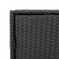 vidaXL Gartenschrank Schwarz 83x45x76 cm Poly Rattan vidaXL Gartenschrank Schwarz 83x45x76 cm Poly Rattan