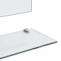 vidaXL Wandspiegel mit 5 Ablagen Silbern 100x60 cm vidaXL Wandspiegel mit 5 Ablagen Silbern 100x60 cm