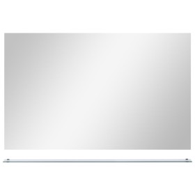 vidaXL Wandspiegel mit Ablage 100x60 cm Hartglas