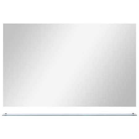 vidaXL Wandspiegel mit Ablage 100x60 cm Hartglas
