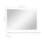 vidaXL Wandspiegel mit Ablage 100x60 cm Hartglas vidaXL Wandspiegel mit Ablage 100x60 cm Hartglas
