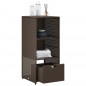 vidaXL Gartenschrank Braun 50x55x115 cm Poly Rattan vidaXL Gartenschrank Braun 50x55x115 cm Poly Rattan
