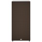 vidaXL Gartenschrank Braun 50x55x115 cm Poly Rattan vidaXL Gartenschrank Braun 50x55x115 cm Poly Rattan