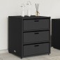 vidaXL Gartenschrank Schwarz 55x59x69 cm Poly Rattan vidaXL Gartenschrank Schwarz 55x59x69 cm Poly Rattan