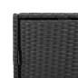 vidaXL Gartenschrank Schwarz 55x59x69 cm Poly Rattan vidaXL Gartenschrank Schwarz 55x59x69 cm Poly Rattan