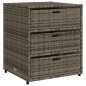 vidaXL Gartenschrank Grau 55x59x69 cm Poly Rattan vidaXL Gartenschrank Grau 55x59x69 cm Poly Rattan