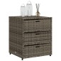 vidaXL Gartenschrank Grau 55x59x69 cm Poly Rattan vidaXL Gartenschrank Grau 55x59x69 cm Poly Rattan