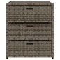 vidaXL Gartenschrank Grau 55x59x69 cm Poly Rattan vidaXL Gartenschrank Grau 55x59x69 cm Poly Rattan