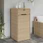 vidaXL Gartenschrank Beige 55x55x111 cm Poly Rattan vidaXL Gartenschrank Beige 55x55x111 cm Poly Rattan
