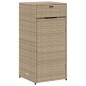 vidaXL Gartenschrank Beige 55x55x111 cm Poly Rattan vidaXL Gartenschrank Beige 55x55x111 cm Poly Rattan