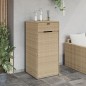 vidaXL Gartenschrank Beige 55x55x111 cm Poly Rattan vidaXL Gartenschrank Beige 55x55x111 cm Poly Rattan