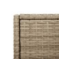 vidaXL Gartenschrank Beige 55x55x111 cm Poly Rattan vidaXL Gartenschrank Beige 55x55x111 cm Poly Rattan