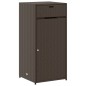 vidaXL Gartenschrank Braun 55x55x111 cm Poly Rattan vidaXL Gartenschrank Braun 55x55x111 cm Poly Rattan