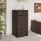 vidaXL Gartenschrank Braun 55x55x111 cm Poly Rattan vidaXL Gartenschrank Braun 55x55x111 cm Poly Rattan