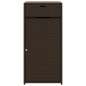 vidaXL Gartenschrank Braun 55x55x111 cm Poly Rattan vidaXL Gartenschrank Braun 55x55x111 cm Poly Rattan
