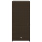 vidaXL Gartenschrank Braun 55x55x111 cm Poly Rattan vidaXL Gartenschrank Braun 55x55x111 cm Poly Rattan