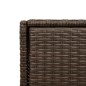 vidaXL Gartenschrank Braun 55x55x111 cm Poly Rattan vidaXL Gartenschrank Braun 55x55x111 cm Poly Rattan