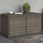 vidaXL Gartenschrank Grau 110x55x60,5 cm Poly Rattan vidaXL Gartenschrank Grau 110x55x60,5 cm Poly Rattan