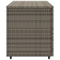 vidaXL Gartenschrank Grau 110x55x60,5 cm Poly Rattan vidaXL Gartenschrank Grau 110x55x60,5 cm Poly Rattan
