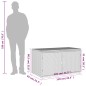 vidaXL Gartenschrank Grau 110x55x60,5 cm Poly Rattan vidaXL Gartenschrank Grau 110x55x60,5 cm Poly Rattan