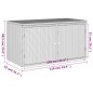 vidaXL Gartenschrank Grau 110x55x60,5 cm Poly Rattan vidaXL Gartenschrank Grau 110x55x60,5 cm Poly Rattan
