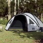 vidaXL Kuppel-Campingzelt 4 Personen Weiß Dunkel Wasserdicht