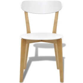 vidaXL Esszimmerstühle 4 Stk. MDF und Birkenholz