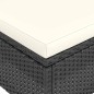 vidaXL 4-tlg. Gartenstuhl und Hocker Set Poly Rattan Schwarz vidaXL 4-tlg. Gartenstuhl und Hocker Set Poly Rattan Schwarz