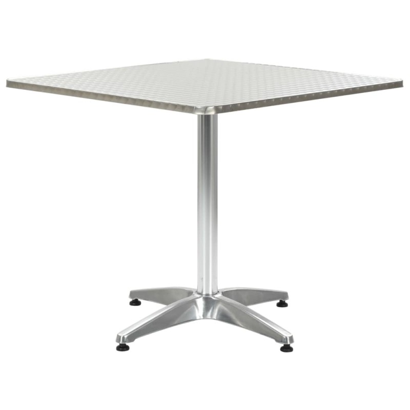 vidaXL Gartentisch Silbern 80 x 80 x 70 cm Aluminium vidaXL Gartentisch Silbern 80 x 80 x 70 cm Aluminium