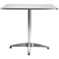 vidaXL Gartentisch Silbern 80 x 80 x 70 cm Aluminium vidaXL Gartentisch Silbern 80 x 80 x 70 cm Aluminium