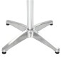 vidaXL Gartentisch Silbern 80 x 80 x 70 cm Aluminium vidaXL Gartentisch Silbern 80 x 80 x 70 cm Aluminium