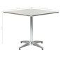 vidaXL Gartentisch Silbern 80 x 80 x 70 cm Aluminium vidaXL Gartentisch Silbern 80 x 80 x 70 cm Aluminium