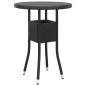 vidaXL 5-tlg. Garten-Lounge-Set Poly Rattan Schwarz vidaXL 5-tlg. Garten-Lounge-Set Poly Rattan Schwarz