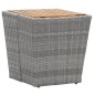 vidaXL 5-tlg. Garten-Bistro-Set Poly Rattan & Massivholz Akazie Grau vidaXL 5-tlg. Garten-Bistro-Set Poly Rattan & Massivholz Akazie Grau