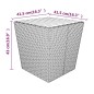 vidaXL 5-tlg. Garten-Bistro-Set Poly Rattan & Massivholz Akazie Grau vidaXL 5-tlg. Garten-Bistro-Set Poly Rattan & Massivholz Akazie Grau
