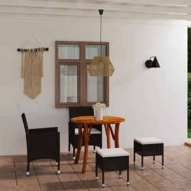 vidaXL 5-tlg. Garten-Essgruppe Braun