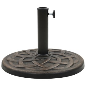 vidaXL Sonnenschirmfuß Rund 19 kg Bronze Polyharz