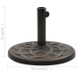 vidaXL Sonnenschirmfuß Rund 19 kg Bronze Polyharz vidaXL Sonnenschirmfuß Rund 19 kg Bronze Polyharz