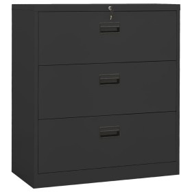 vidaXL Aktenschrank Anthrazit 90x46x103 cm Stahl